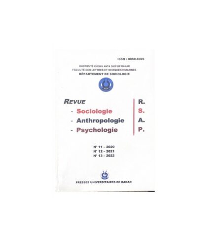 Revue Sociologie Anthropologie Psychologie RSAP/UCAD