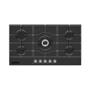PLAQUE DE CUISSON ASTECH PL60CG-602NA 3FEUX ELECTRIC & 1FEUX GAZ, Nombre de feux : 4 feux (3 gaz + 1 électrique), Format 60×60 adapté à la plupart des cuisines