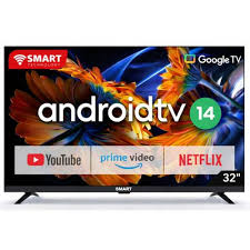 32" LED HD SMART GOOGLE TV & 2
TELECOMMANDES (STT-3280K)