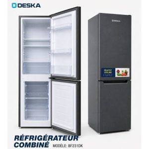 Deska Réfrigérateur Combiné 3 Tiroirs Normal - 186 Litres - Gris - BF231DK - Garantie 12 Mois