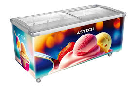 CONGELATEUR HORIZONTAL VITRINE ASTECH FH500V 500L