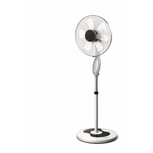 Elbee Ventilateur sur pied télécommandé – Modèle LB-969R, Vitesses : 3 niveaux réglables (faible / moyen / fort), 3 vitesses + modes intelligents