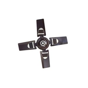 Elbee Ventilateur de plafond décoratif à pales courtes de 61 cm (24 po) - Haute vitesse, Idéal pour petites pièces (10 à 20 m² environ), Bruit modéré à vitesse élevée, Alimentation : 220–240