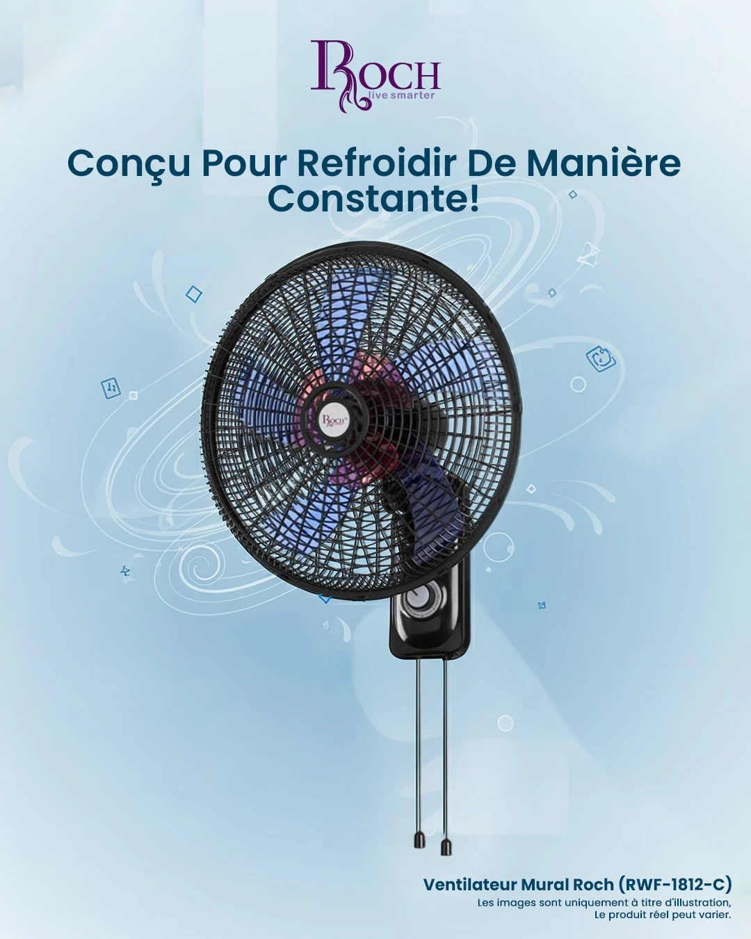 Ventilateur Mural RWF-1812-F (18")