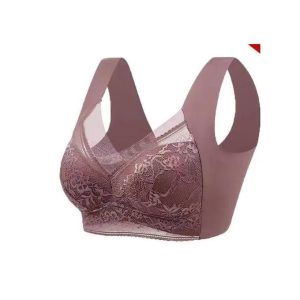 ZG Soutien-gorge en dentelle à armatures pleine coupe pour lingerie serrée et fine