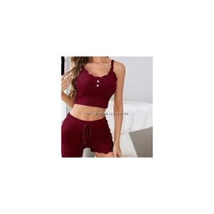 Ensemble Costume Solide Couleur Sans Fil Soutien-gorge Sous-Vêtements Culottes