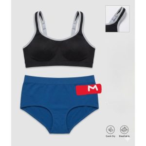 Ensemble de Sport pour Femme : Soutien-gorge Confort 14C & Culotte Gainante M - Idéal Fitness & Running