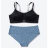 Ensemble Lingerie Sport Performance : Soutien-gorge 14C & Culotte Taille M - Gris Imprimé