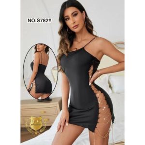 Ensemble Nuisette Sexy en Dentelle - noire blanc rouge bleu