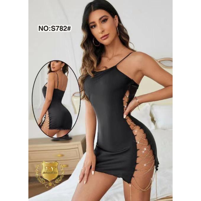 Ensemble Nuisette Sexy en Dentelle - noire blanc rouge bleu